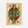 Vintage Playing Card Print - King of Diamonds