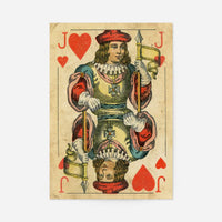 Vintage Playing Card Print - Jack of Hearts