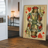 Vintage Playing Card Print - Jack of Hearts
