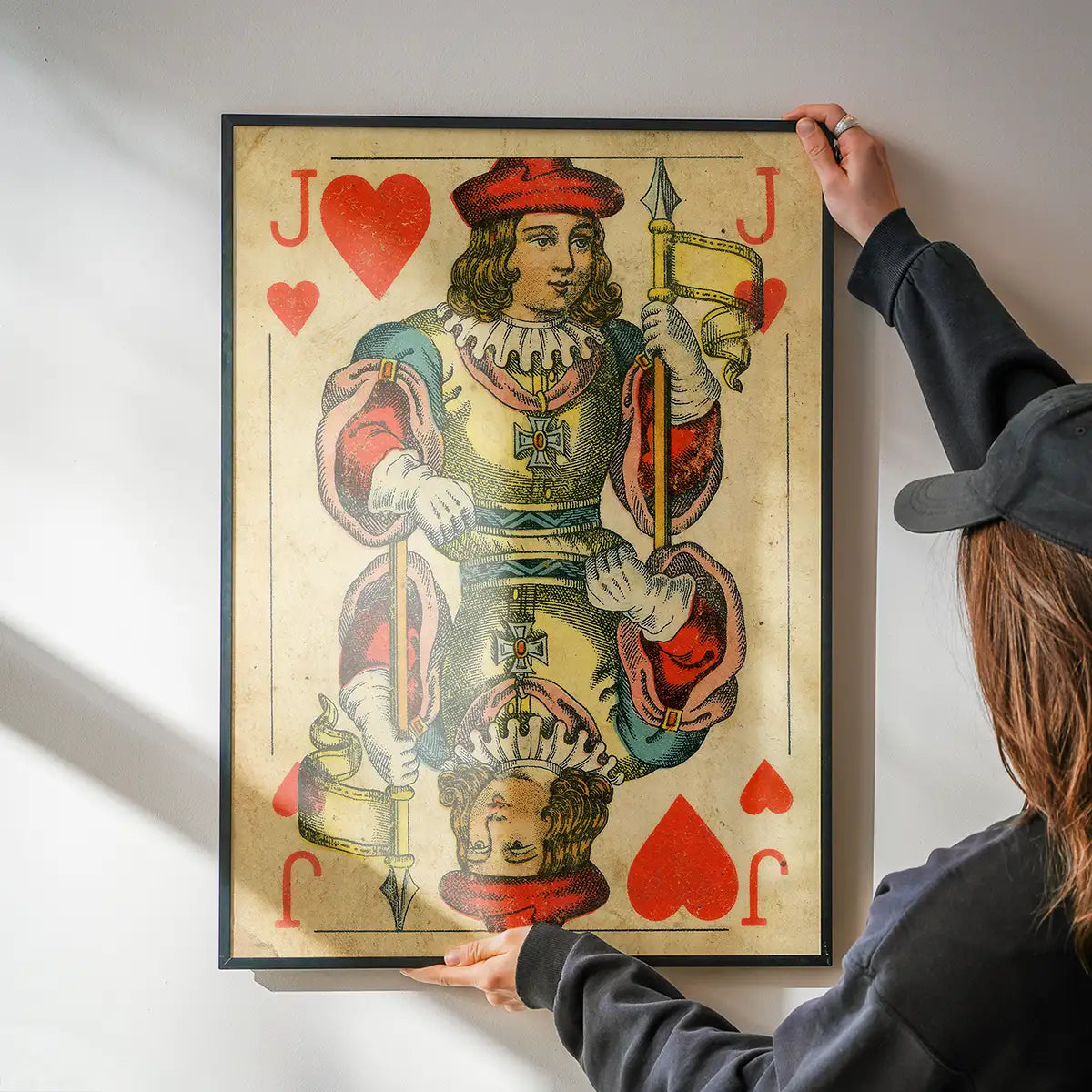 Vintage Playing Card Print - Jack of Hearts