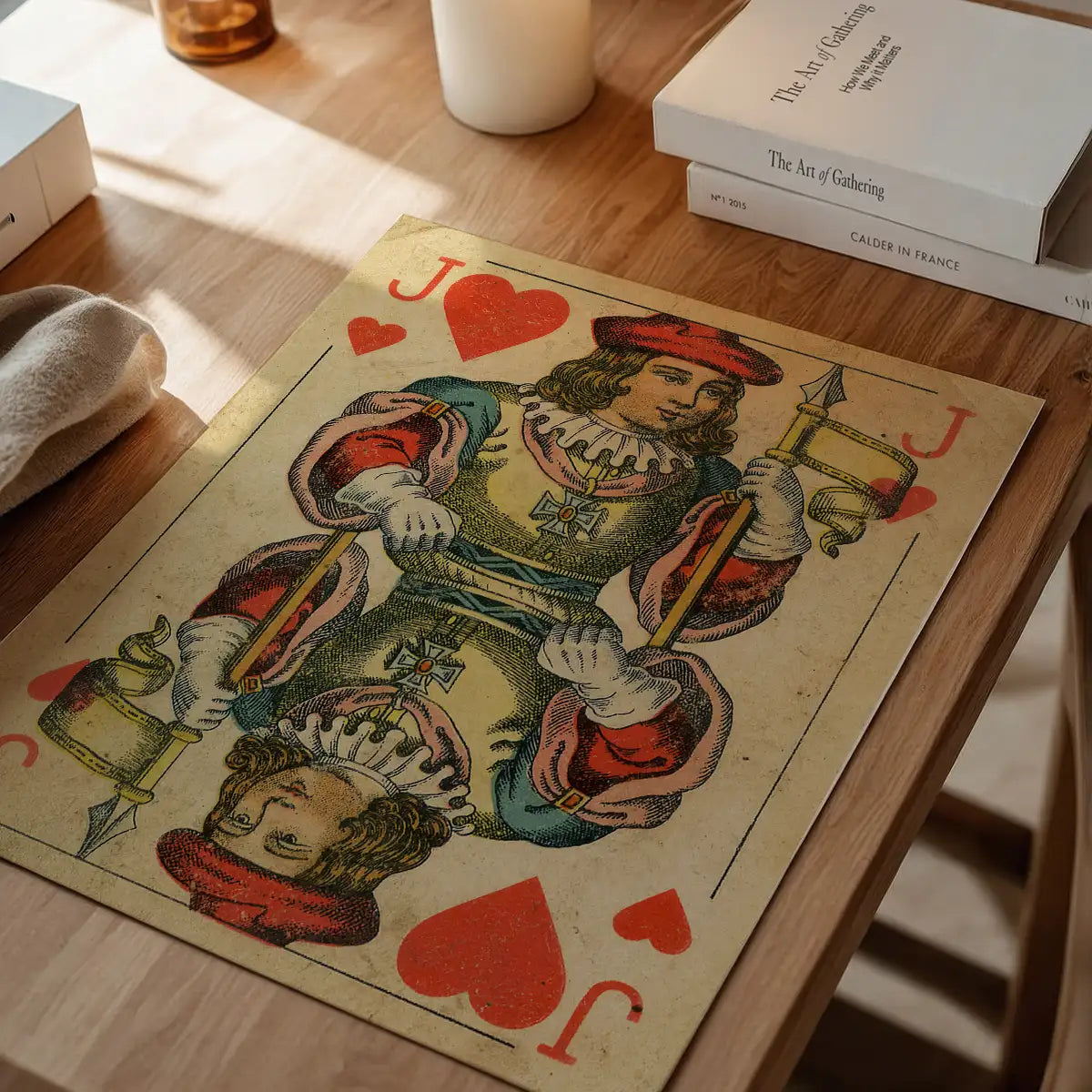 Vintage Playing Card Print - Jack of Hearts