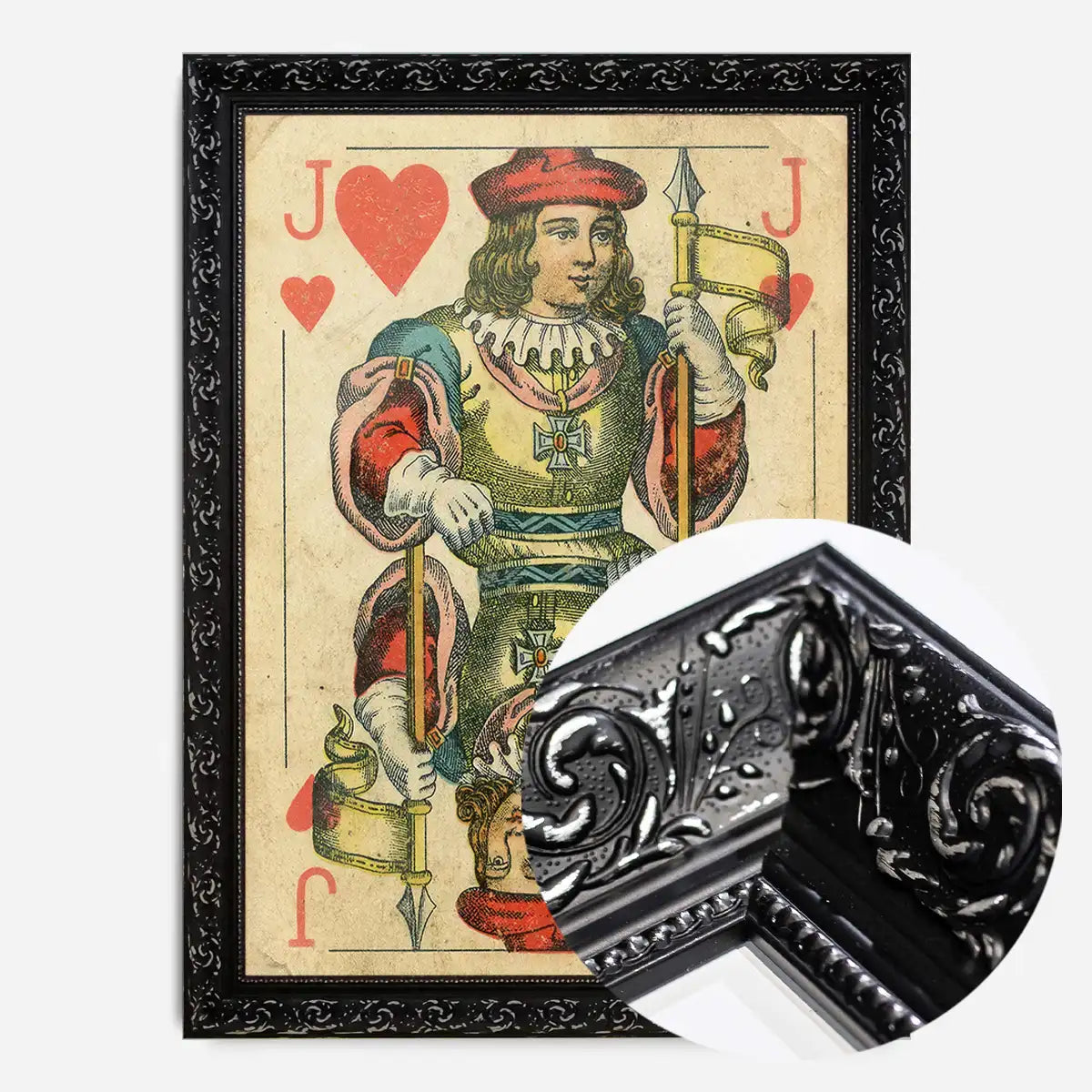 Vintage Playing Card Print - Jack of Hearts