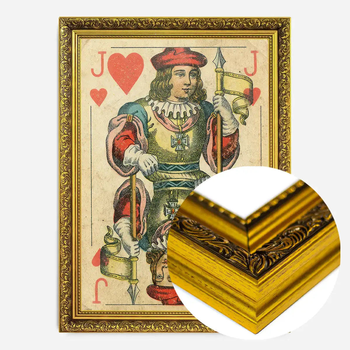 Vintage Playing Card Print - Jack of Hearts