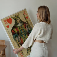Vintage Playing Card Print - King of Hearts