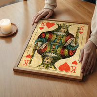 Vintage Playing Card Print - King of Hearts