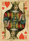 Vintage Playing Card Print - King of Hearts Free Gift!