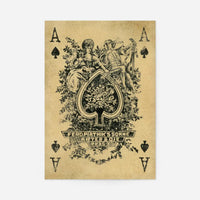 Vintage Playing Card Print - Ace of Spades