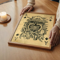 Vintage Playing Card Print - Ace of Spades