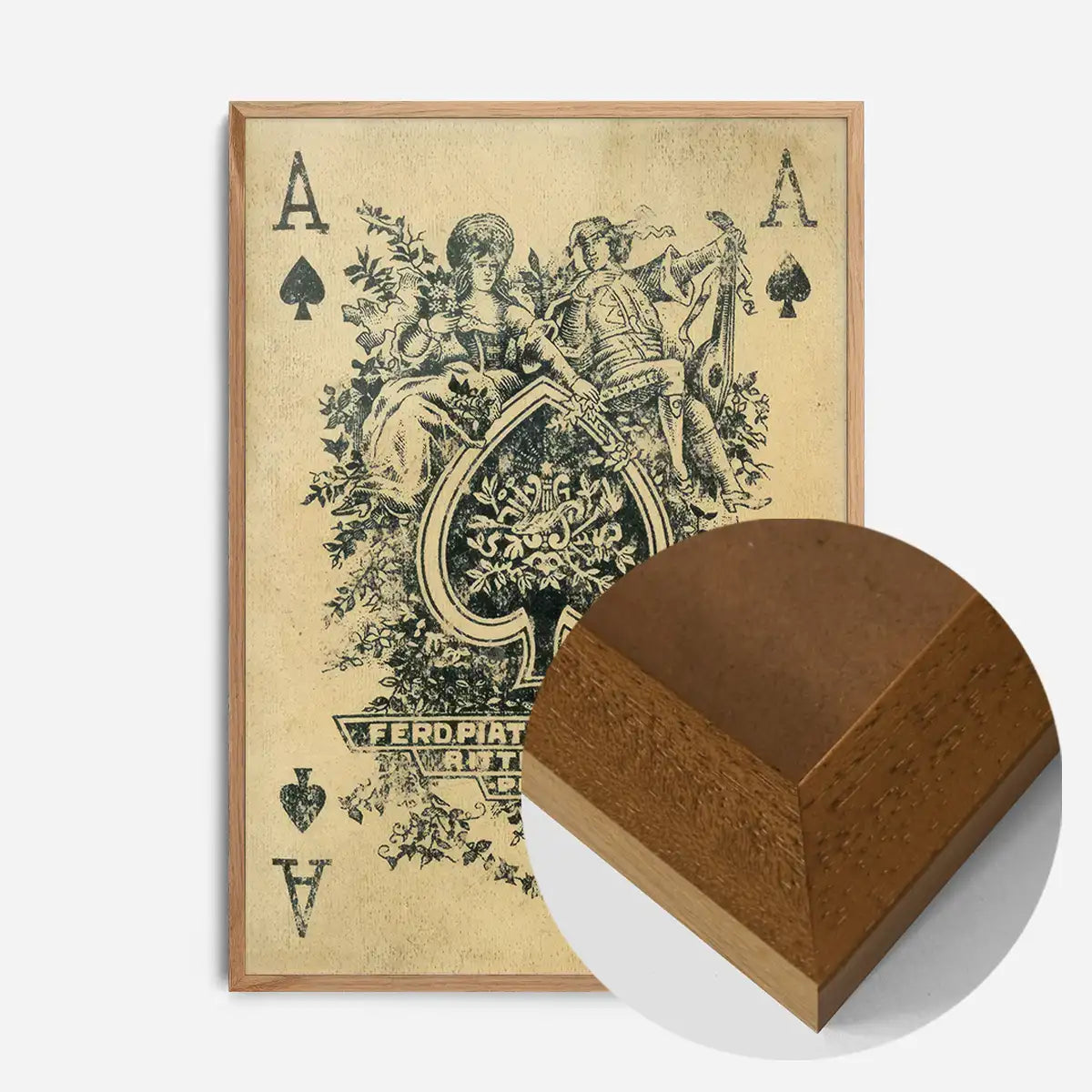 Vintage Playing Card Print - Ace of Spades