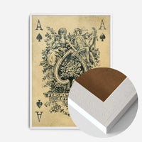 Vintage Playing Card Print - Ace of Spades