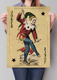Vintage Playing Card Print - Joker
