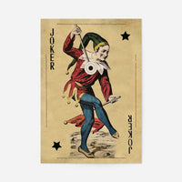Vintage Playing Card Print - Joker