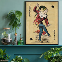 Vintage Playing Card Print - Joker