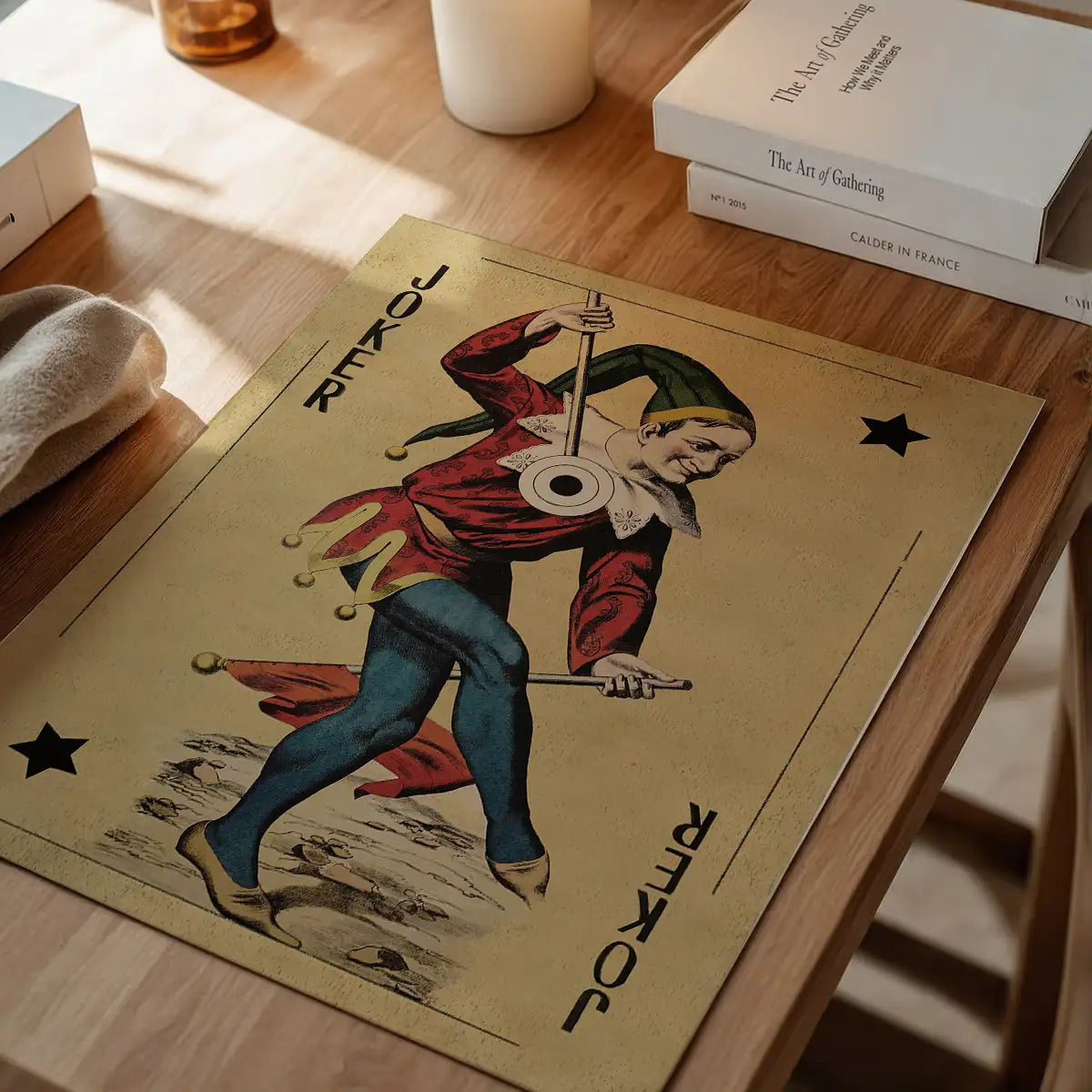 Vintage Playing Card Print - Joker