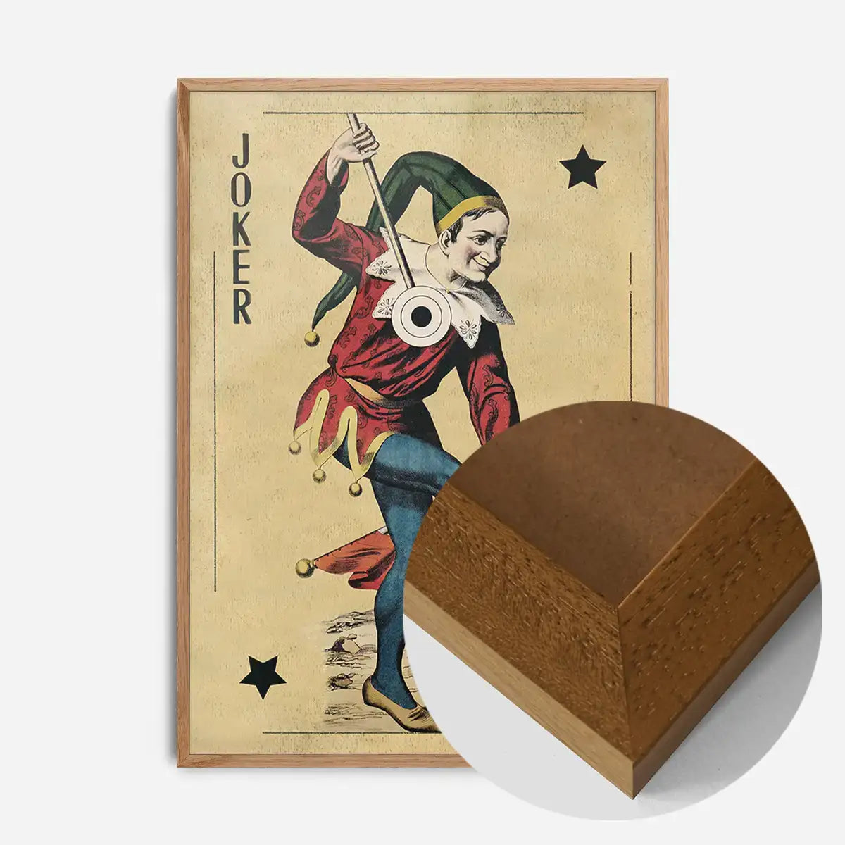 Vintage Playing Card Print - Joker
