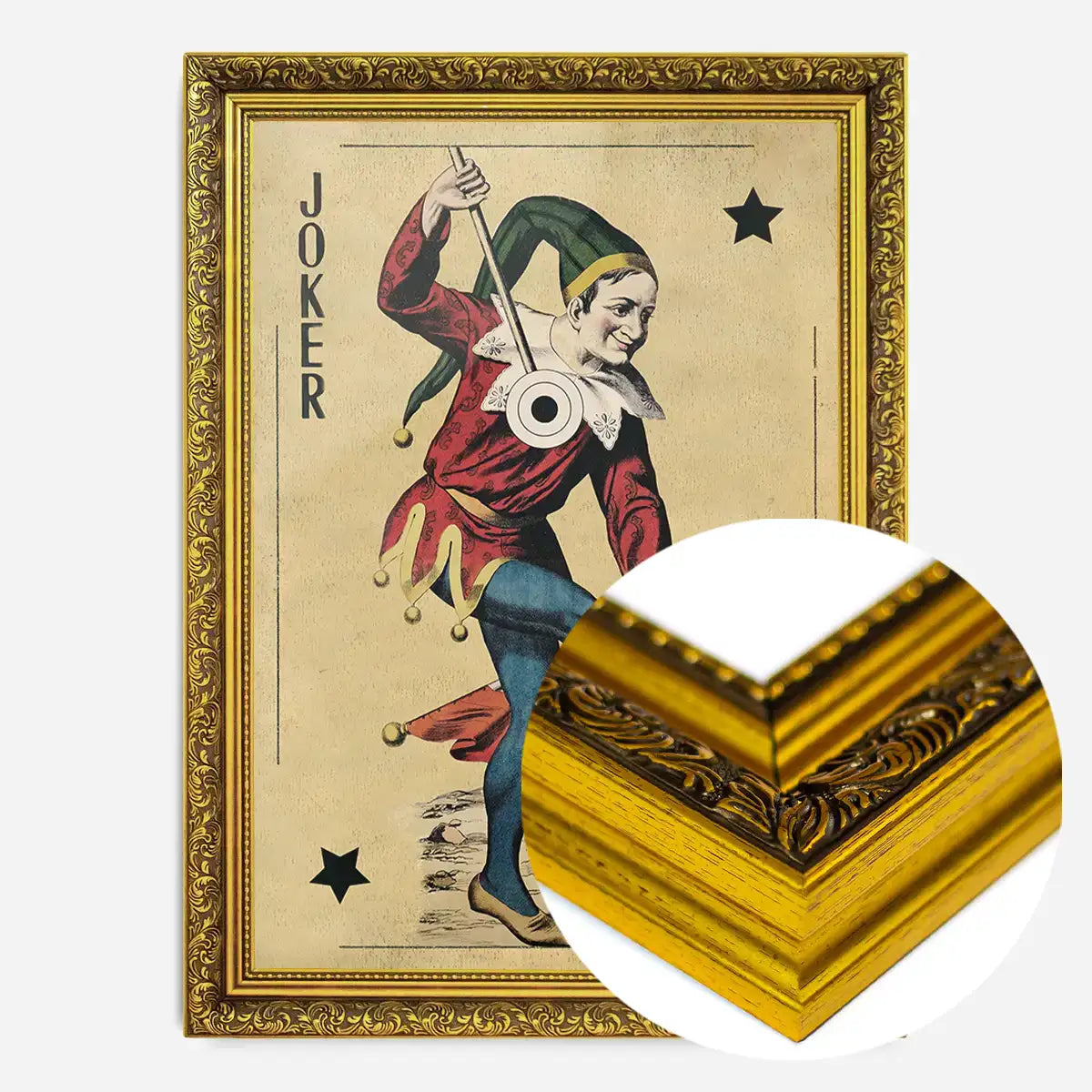 Vintage Playing Card Print - Joker