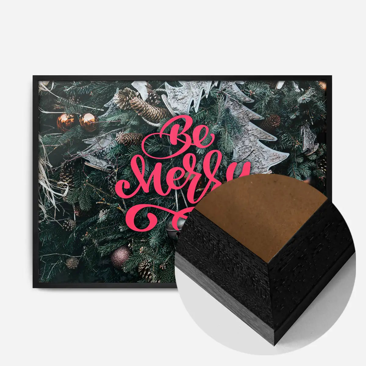 Be Merry Decorative Typographic Print