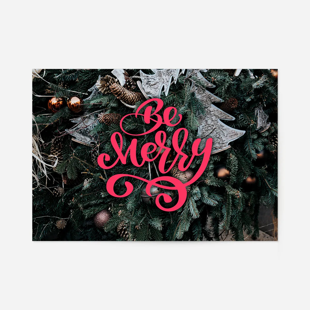 Be Merry Decorative Typographic Print