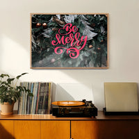 Be Merry Decorative Typographic Print