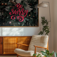 Be Merry Decorative Typographic Print