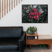 Be Merry Decorative Typographic Print