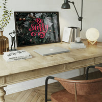 Be Merry Decorative Typographic Print