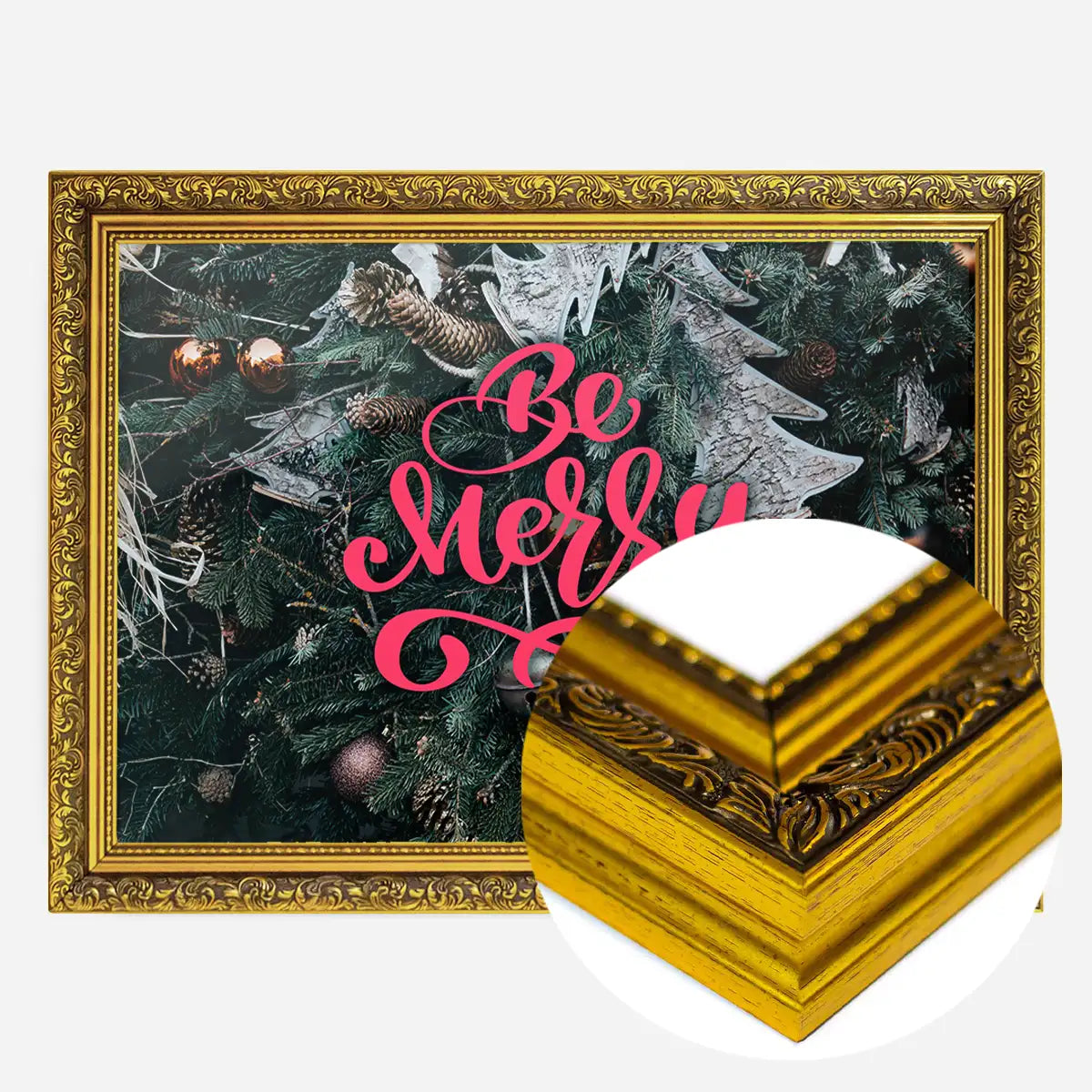 Be Merry Decorative Typographic Print