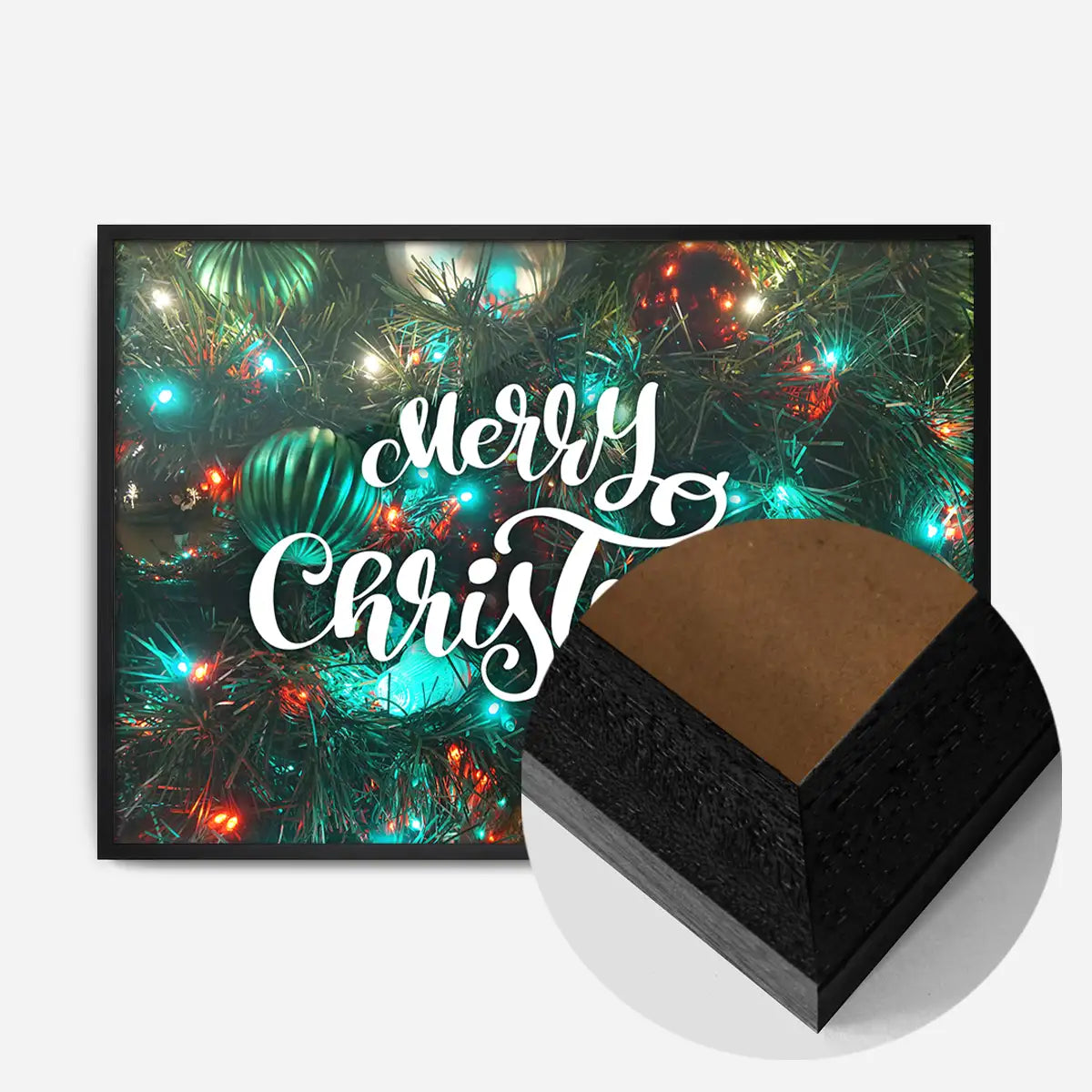 Merry Christmas Decorative Typographic Print