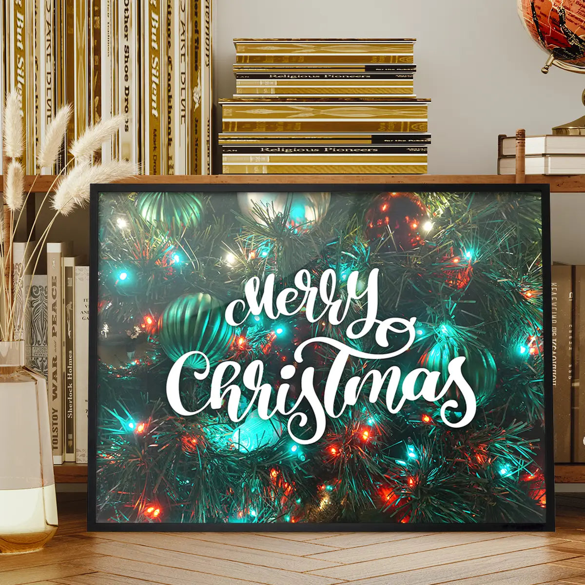 Merry Christmas Decorative Typographic Print