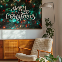 Merry Christmas Decorative Typographic Print