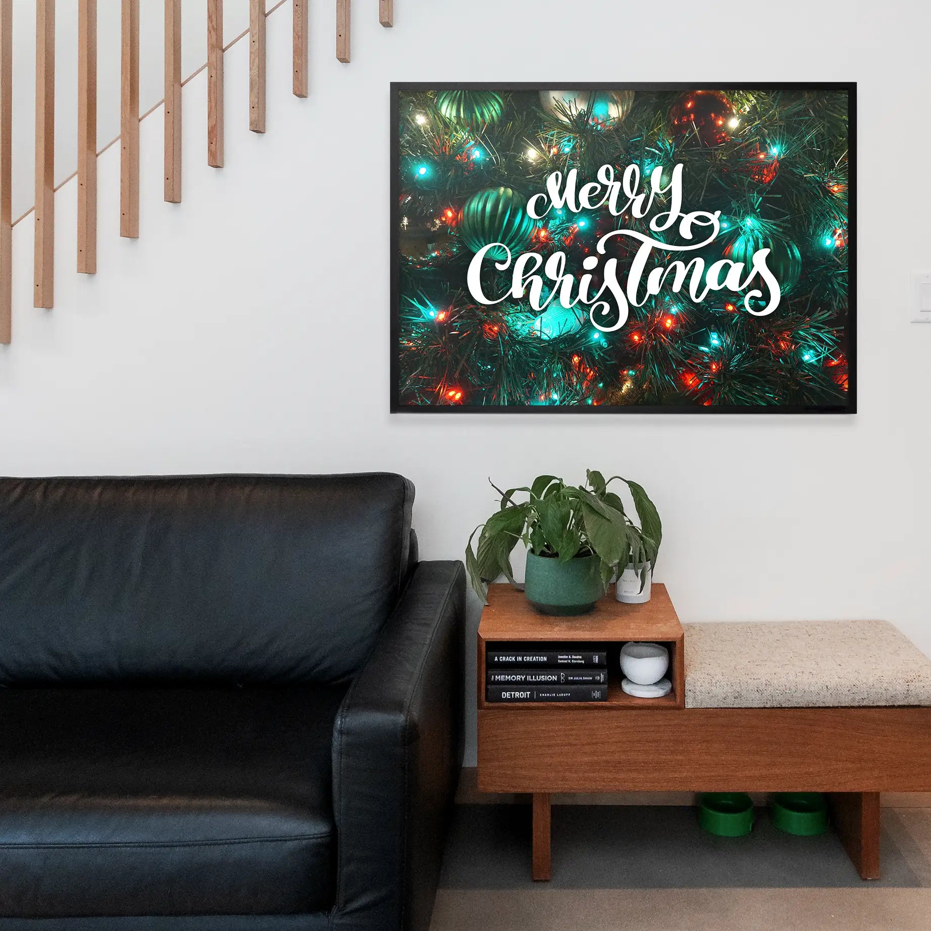 Merry Christmas Decorative Typographic Print