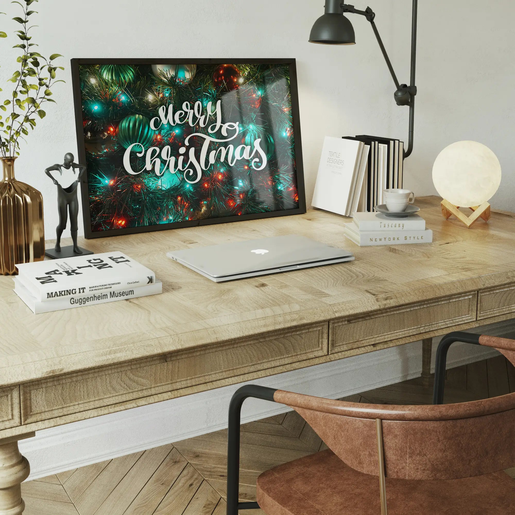 Merry Christmas Decorative Typographic Print
