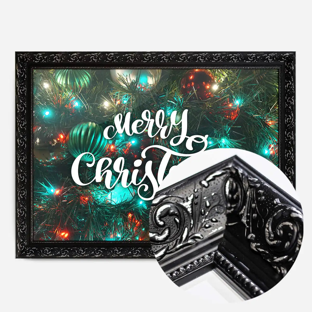 Merry Christmas Decorative Typographic Print