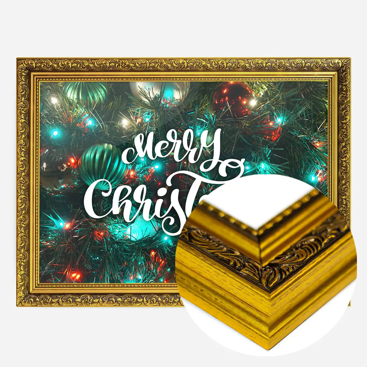 Merry Christmas Decorative Typographic Print