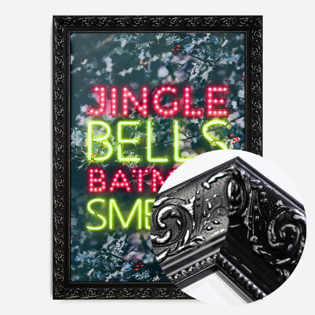 Jingle Bells Neon Christmas Print