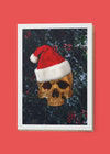 Gold Skull Santa A6 Christmas Greetings Card