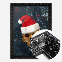 Santa Gold Skull Print
