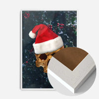 Santa Gold Skull Print