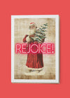 Rejoice Neon A6 Christmas Greetings Card