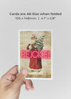 Rejoice Neon A6 Christmas Greetings Card