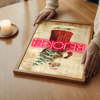 Vintage Rejoice Neon Print