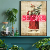 Vintage Rejoice Neon Print
