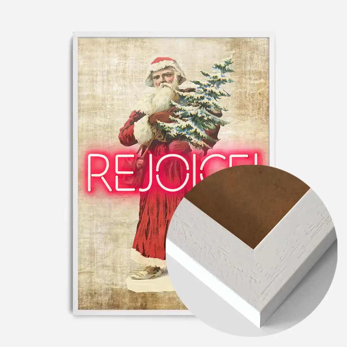 Vintage Rejoice Neon Print