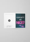 Naughty or Nice A6 Christmas Greetings Card