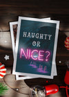 Naughty or Nice A6 Christmas Greetings Card