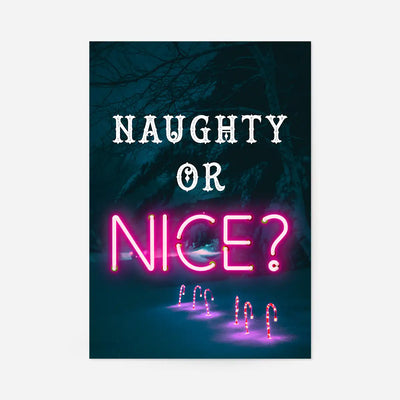 Naughty Or Nice Neon Print