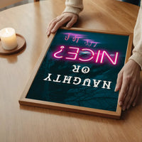 Naughty Or Nice Neon Print