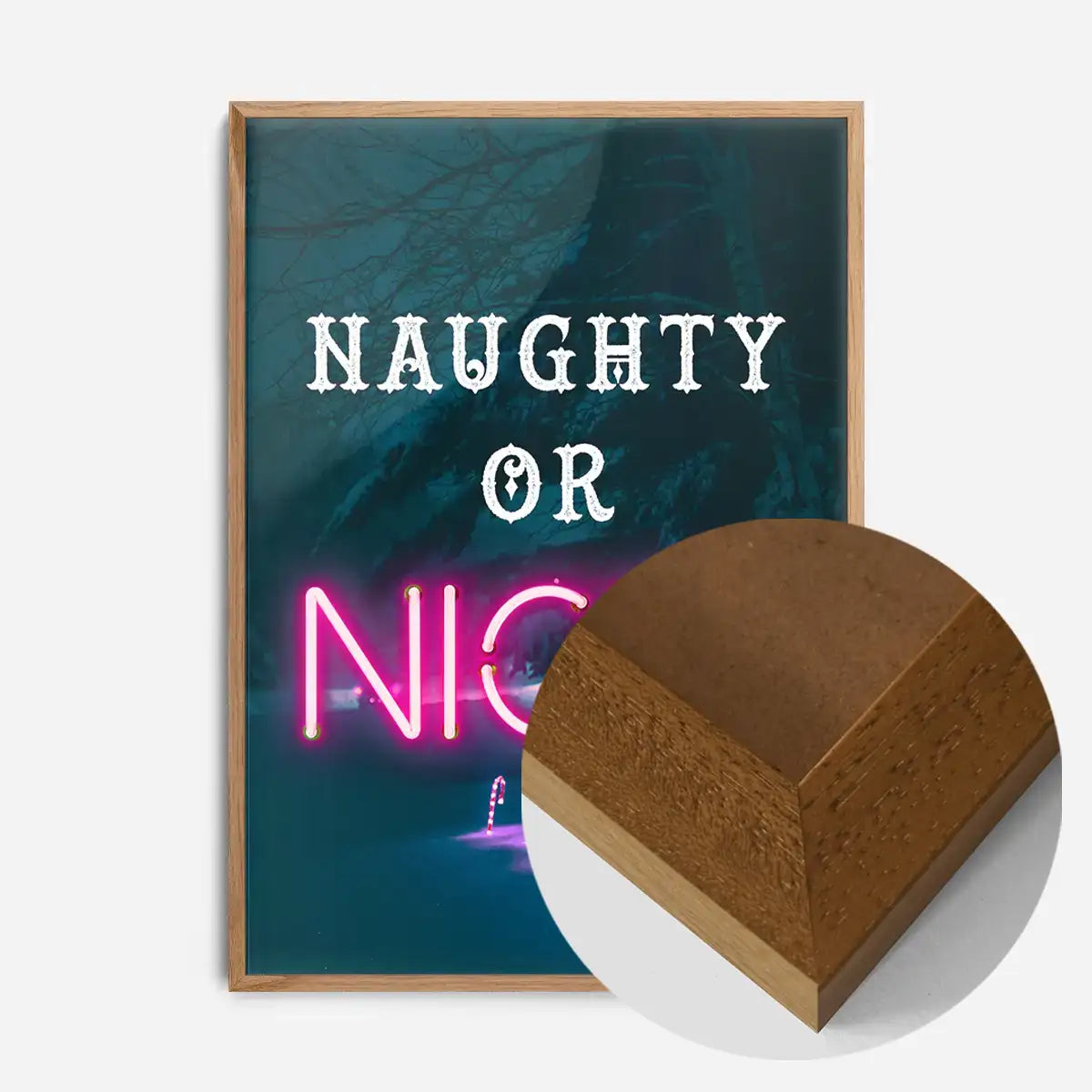 Naughty Or Nice Neon Print