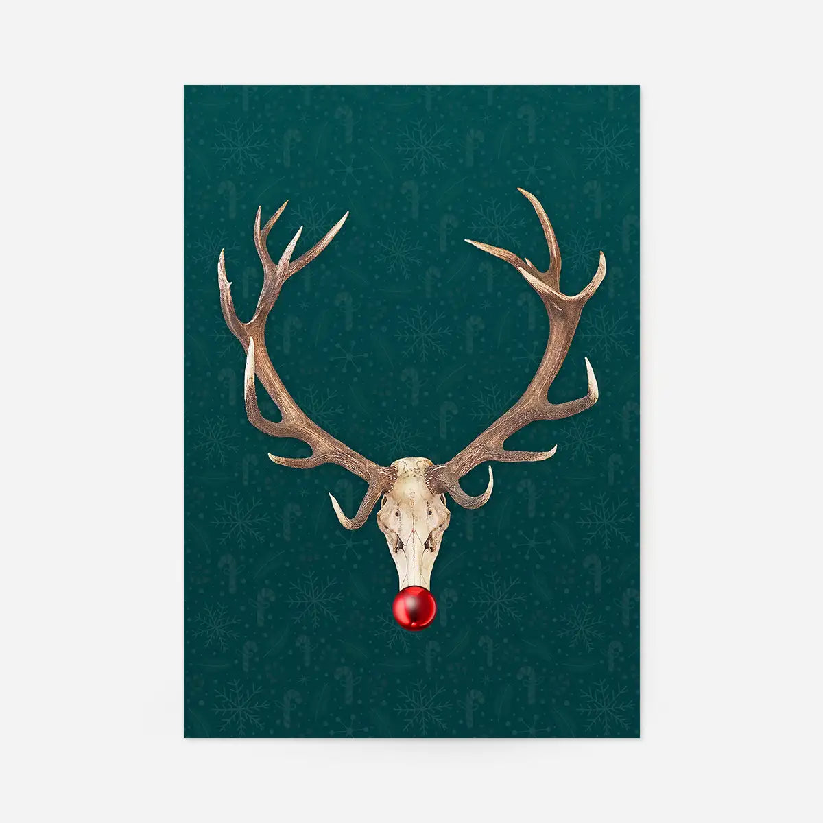 Rudolph Skull Print