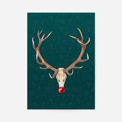 Rudolph Skull Print